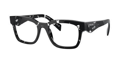 prada clear frame eyeglasses.